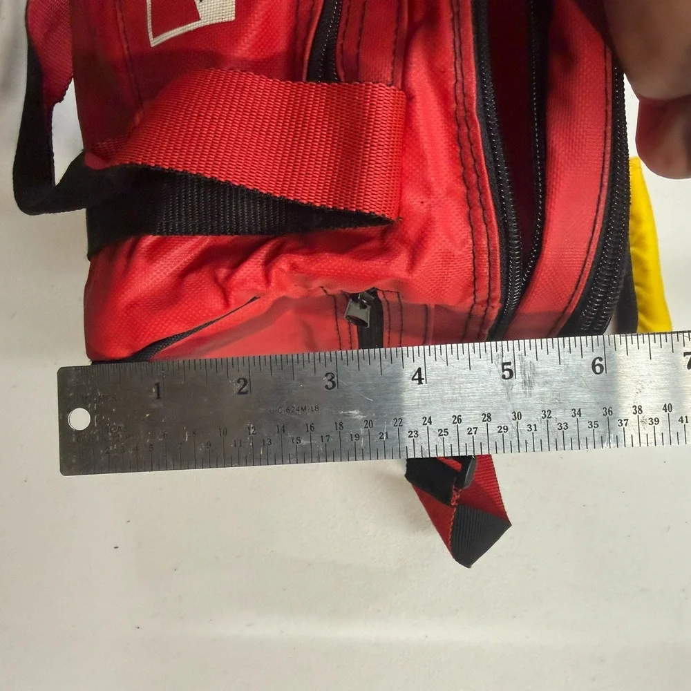 Vintage Marlboro Adventure Team Red Duffel Bag Small Gear Bag 90s Promo